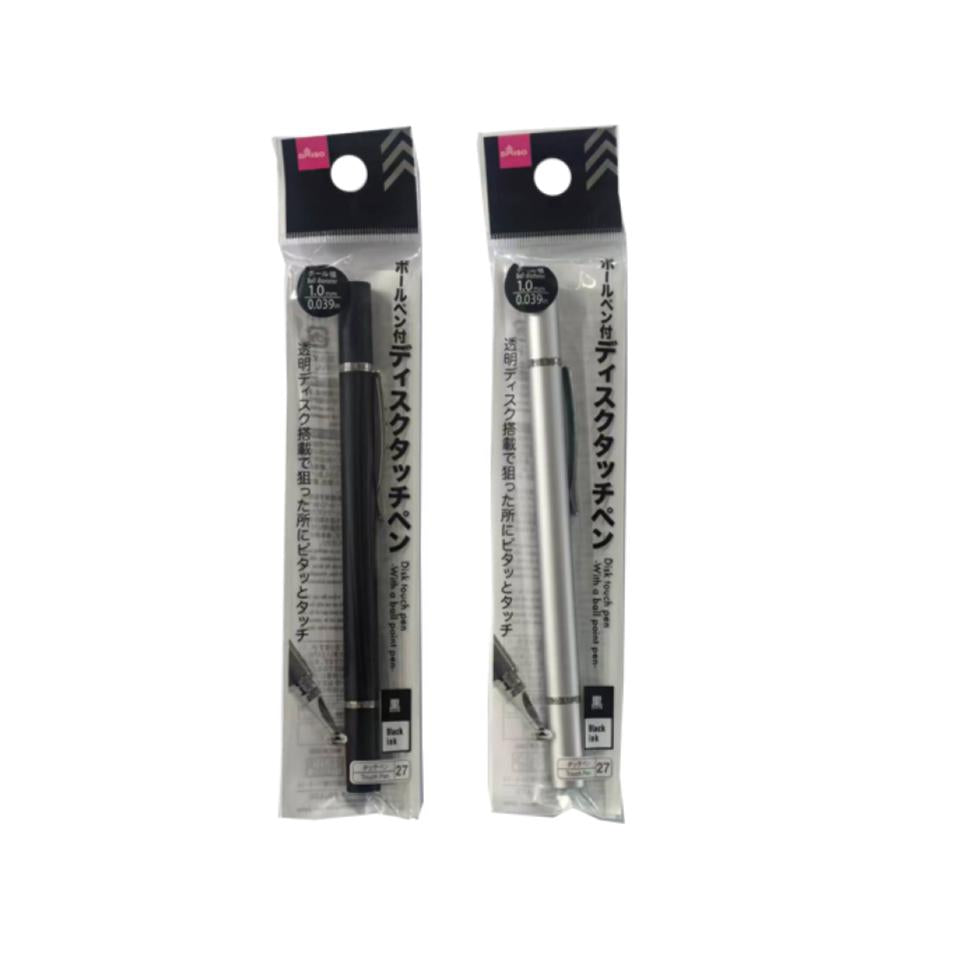 Disk Touch Pen with a Ball Point Pen
