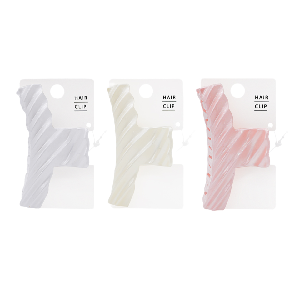 Claw Clip Glossy and Pearl Tone Wave