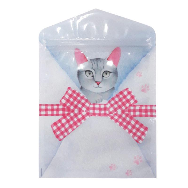 Zipper Bag (Hokkori Animal Cat 5Sheets)