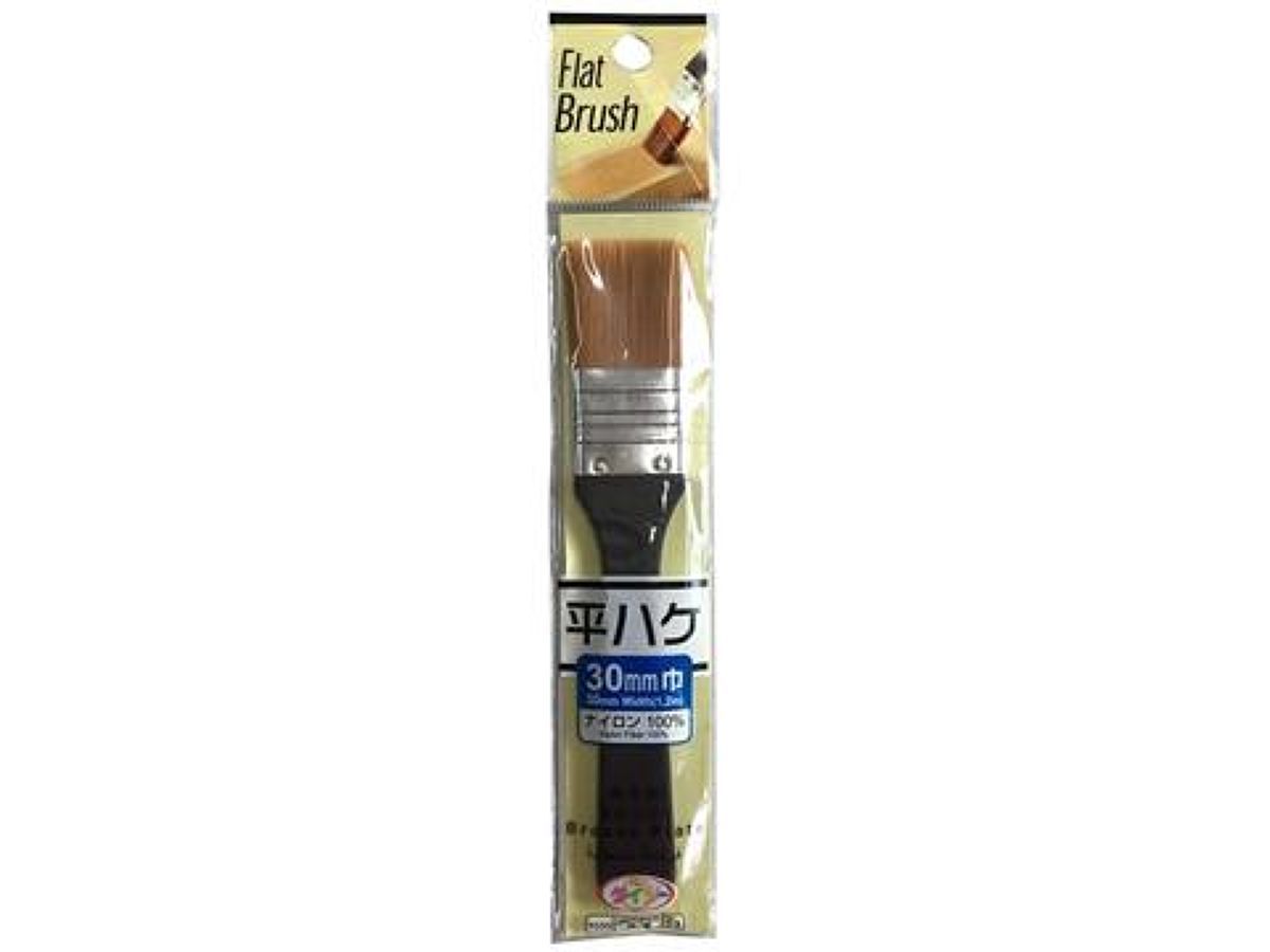 Flat Painting Brush 30mm Nylon Fiber 100%