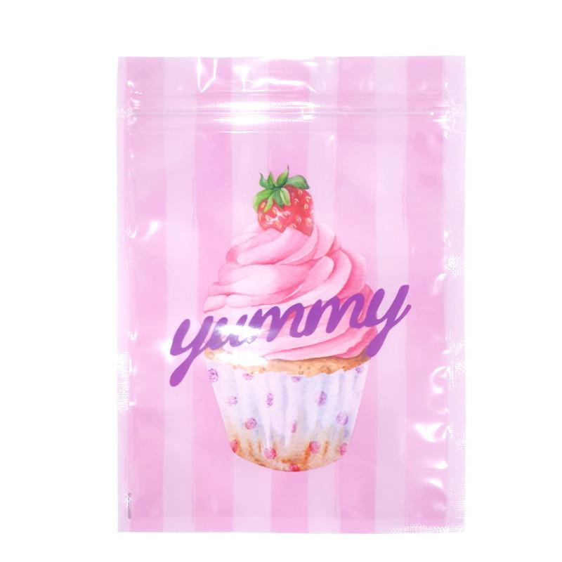 Zipper Bag (L 6Sheets Strawberry Cupcake)
