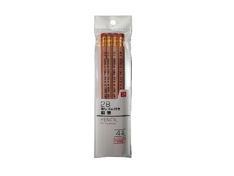 Pencil 2B 4 Regular Company Of Fire Fighters With Japanese Eraser