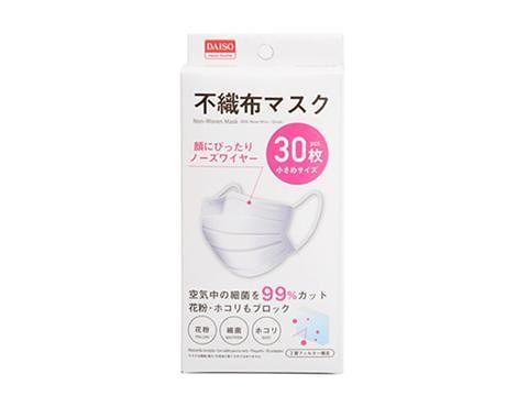 Non-Woven Mask -With Nose Wire - Small - 30 Pcs.-