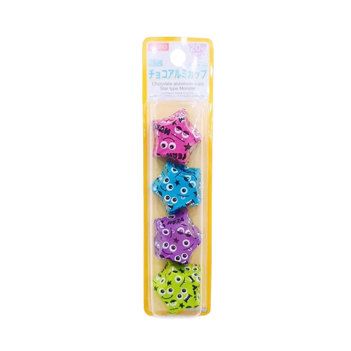 Chocolate Aluminum Cups Star Monster