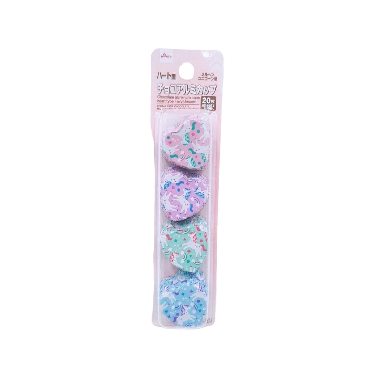Chocolate Aluminum Cups Heart Fairy Unicorn