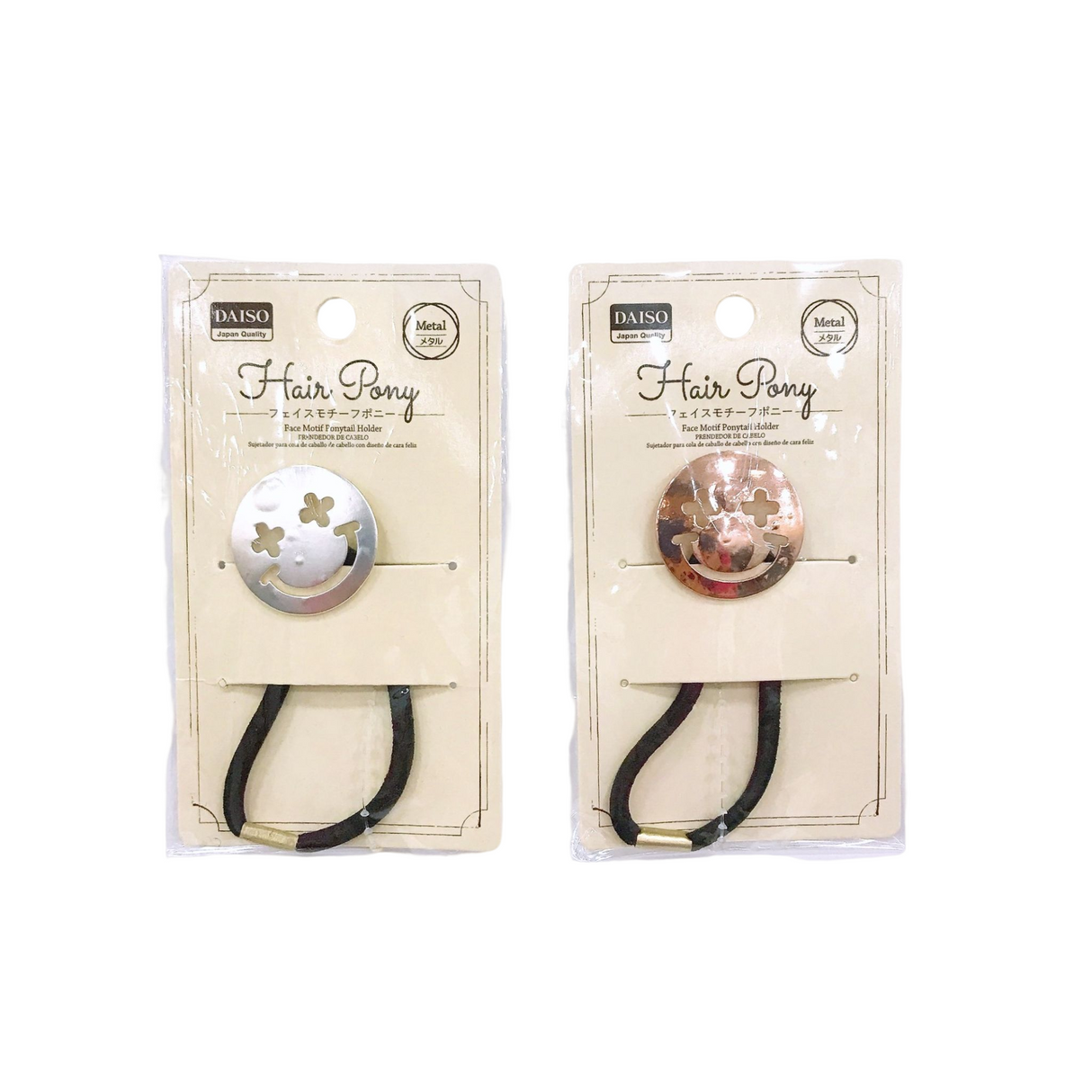 Face Motif Ponytail Holder