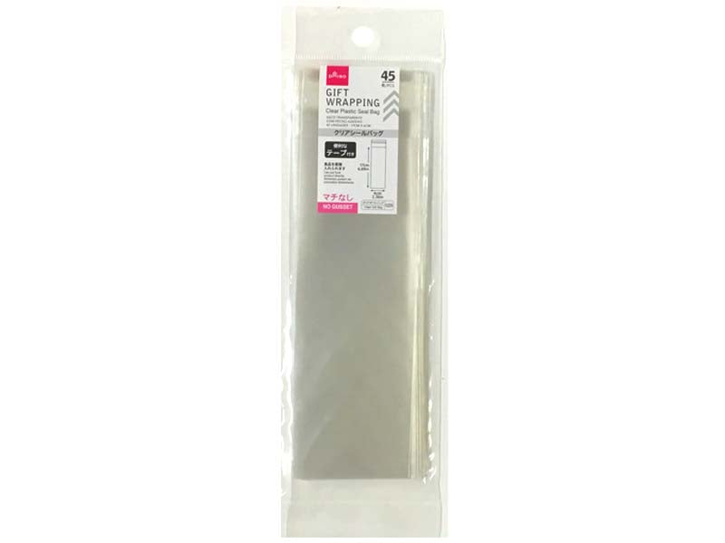Clear Plastic Seal Bag 17cm x 6cm 45pcs