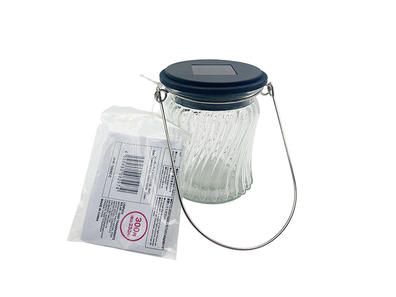 Solar Powered Light Glass Bottle Clear
