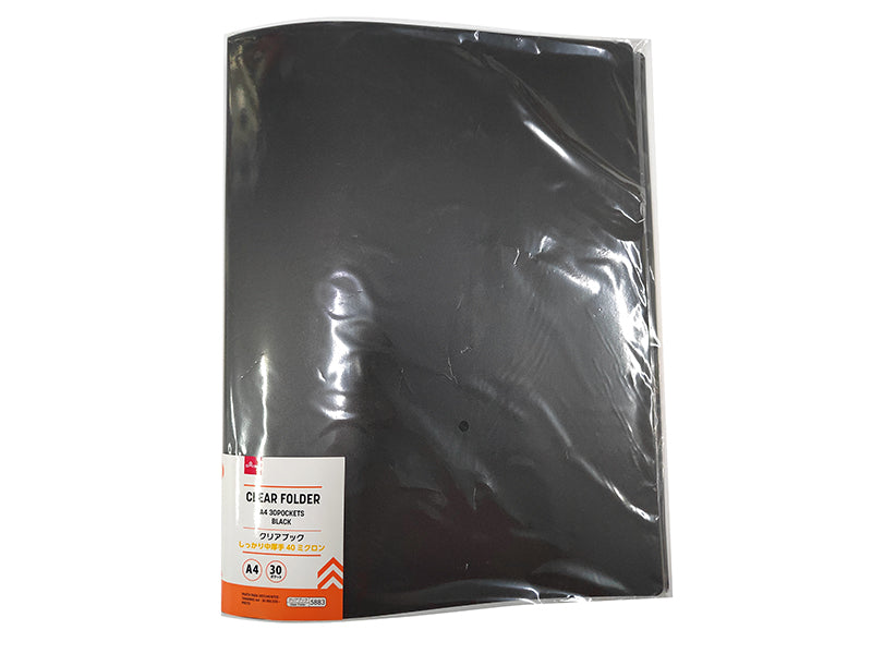 Clear Folder A4 Black