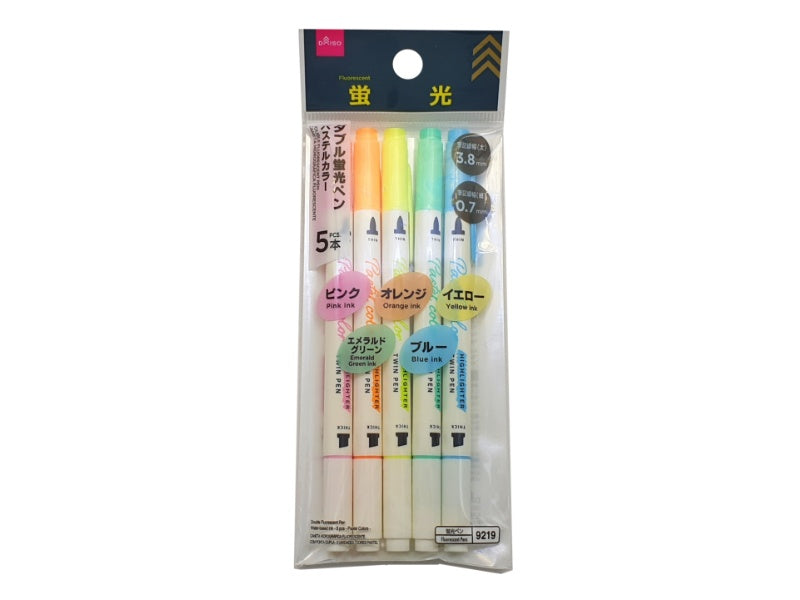 Double Fluorescent Pen Water Based Ink Pastel