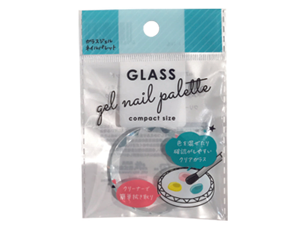 Glass gel nail palette