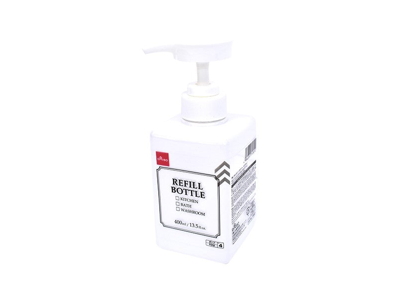 Easy To Use Pump Bottle (White 400Ml(13.5 Fl Oz.))