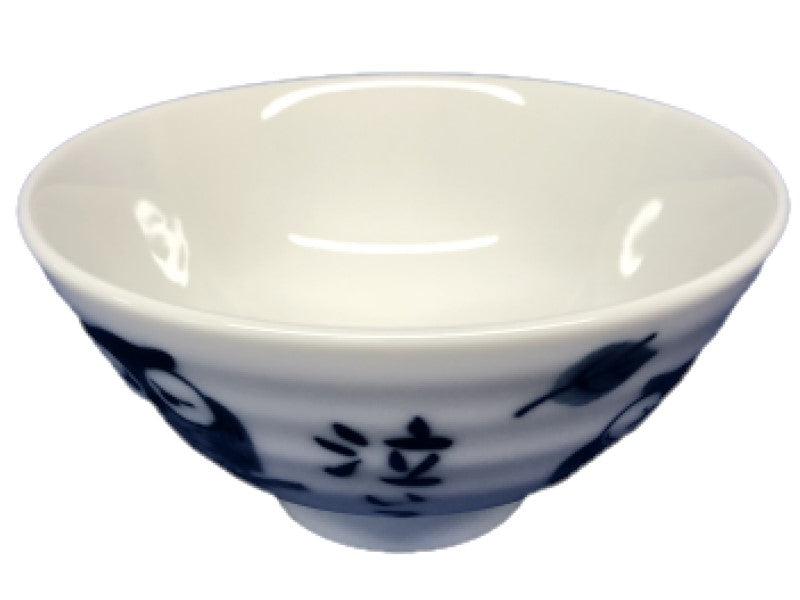 Round rice bowl dyed owl 11.4x11.4x5.7cm