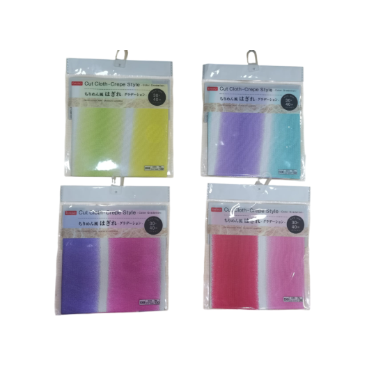Cut Cloth Crepe Style Color Gradation