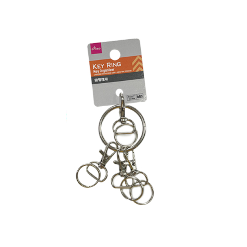 Key Organizer Key Ring 4 Rings Small