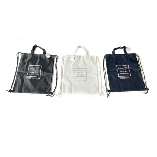 Drawstring Pouch with Handle