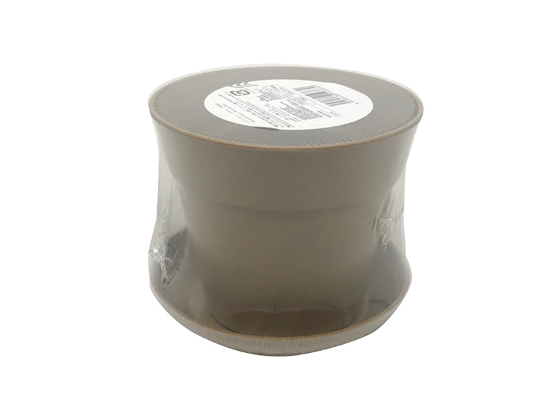 Bamboo Pot Brown with Saucer 3.54in