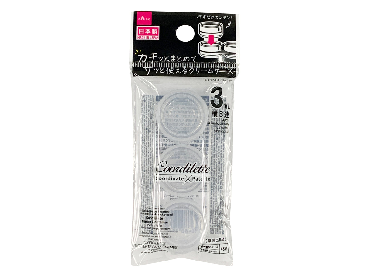 Coordilette Cream Container 3ml Clear