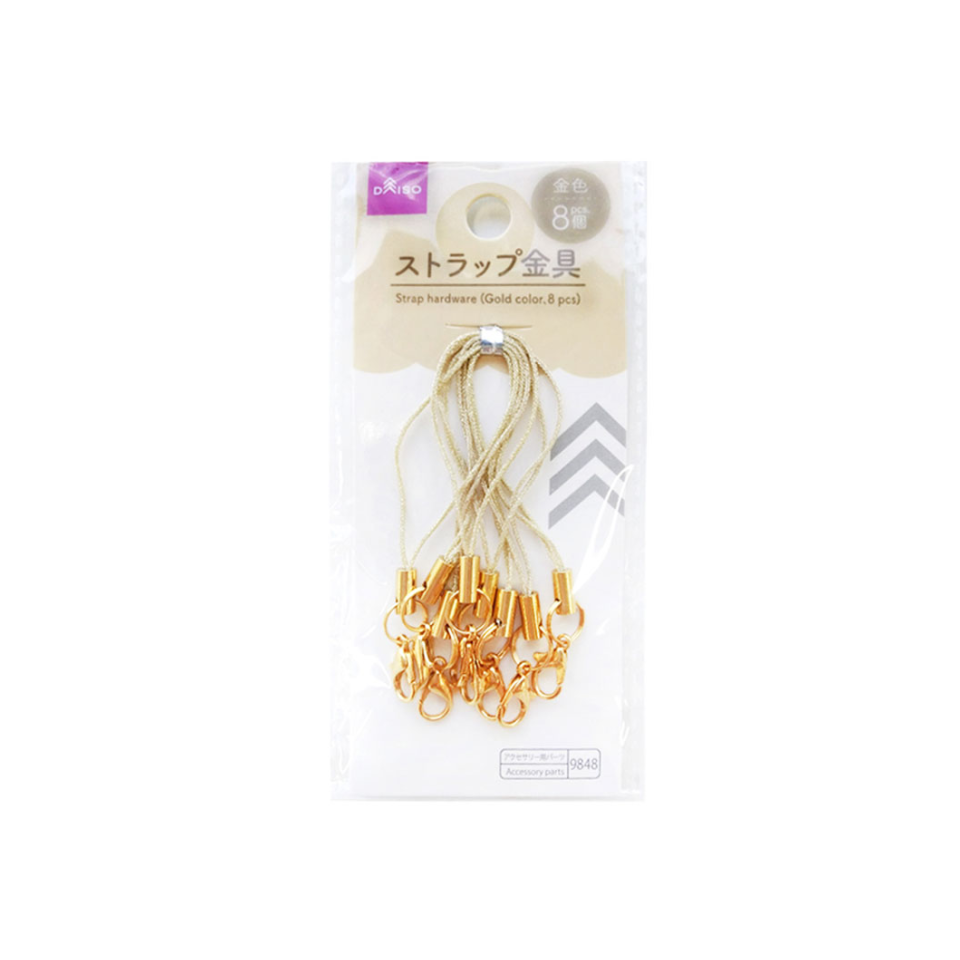 Strap Hardware Gold 8Pcs