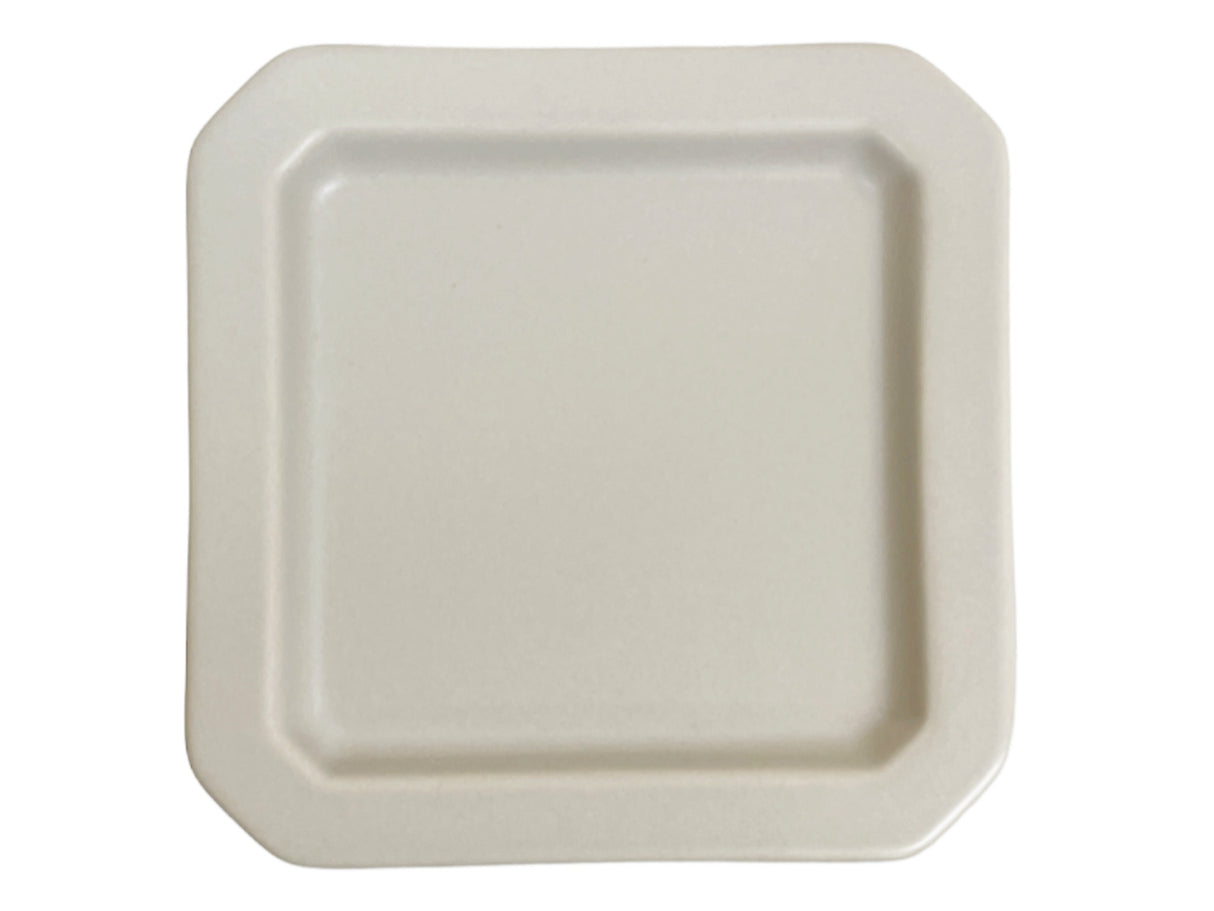 Square Plate Sugary Color Grey 11cm