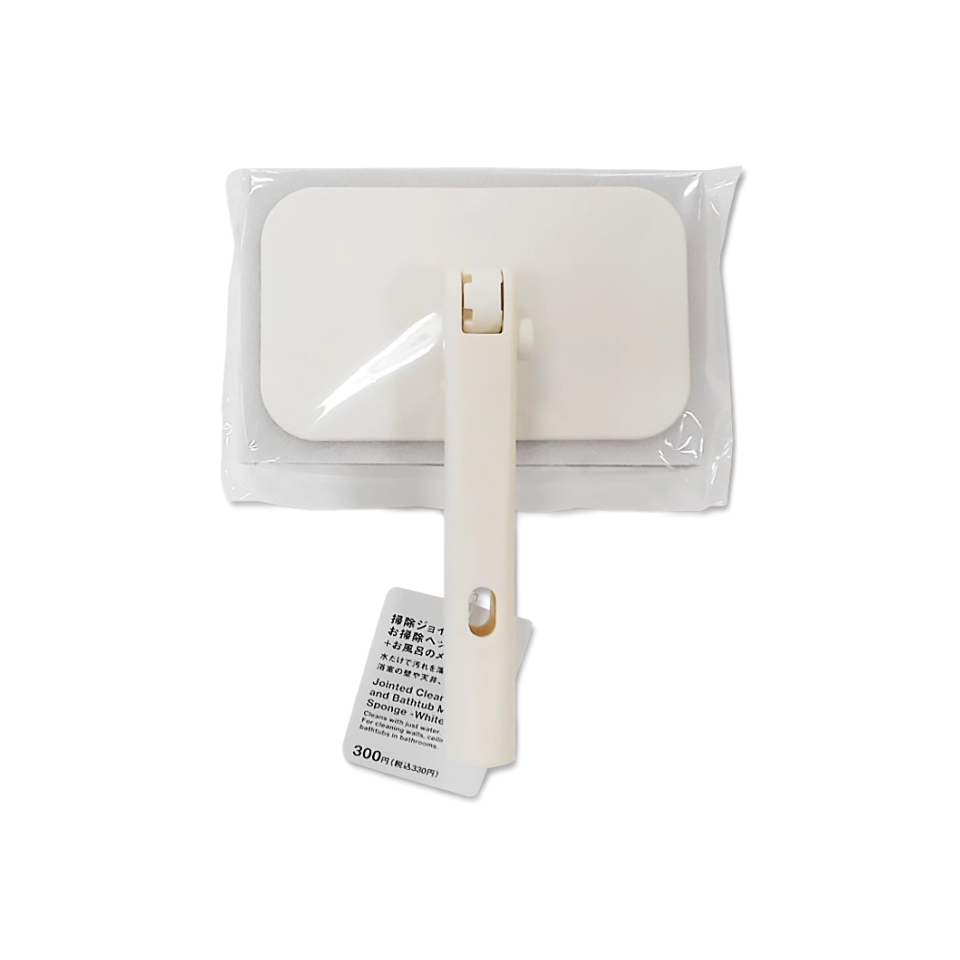 Jointed Cleaning Head and Bathtub Melamine Sponge White