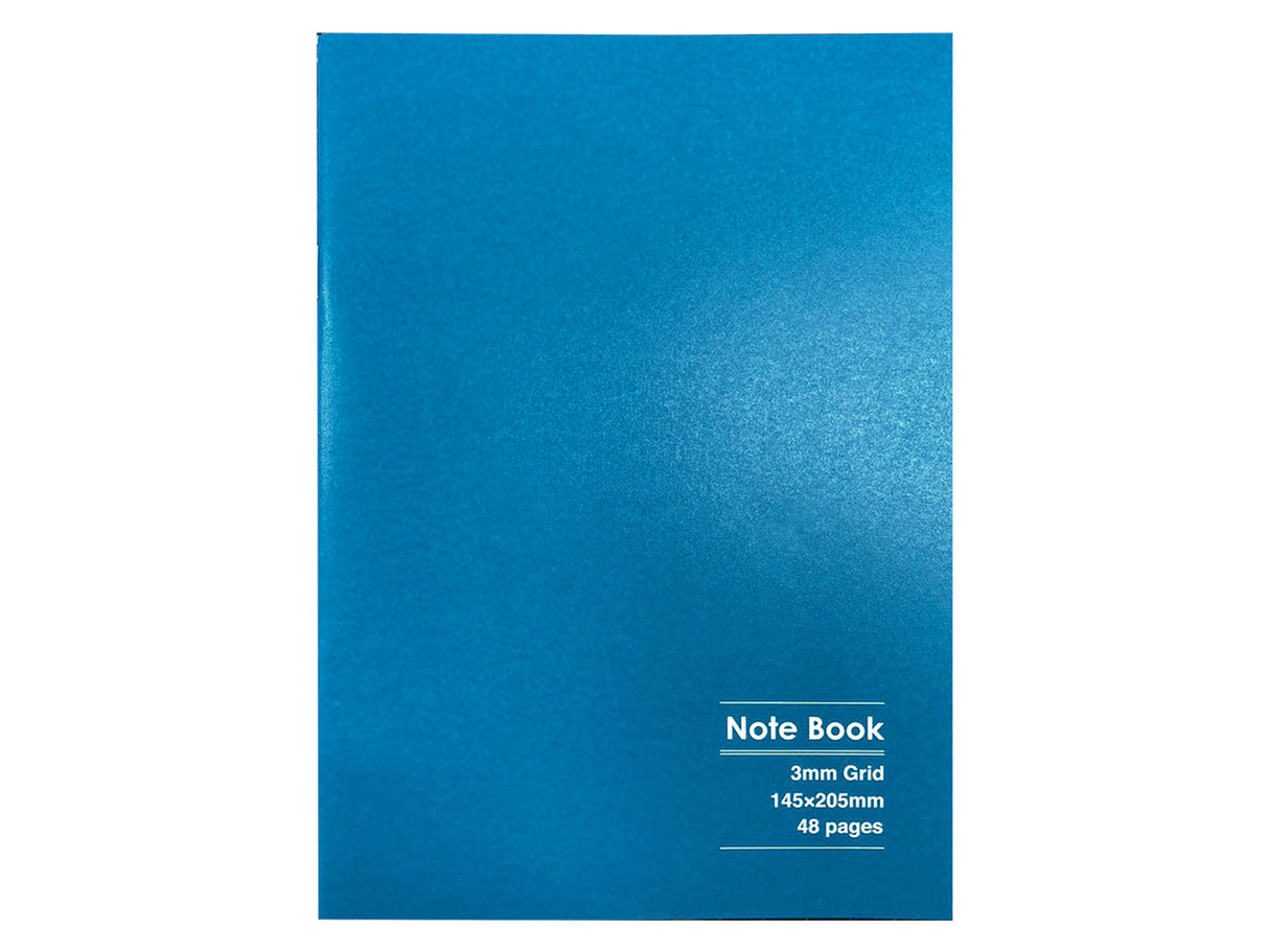 Retro Color Notebook A5 3mm Grid Blue