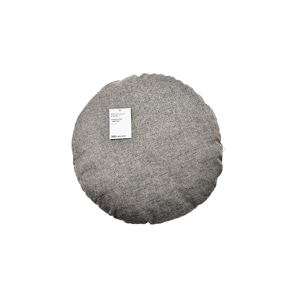 Round Cushion Light Gray