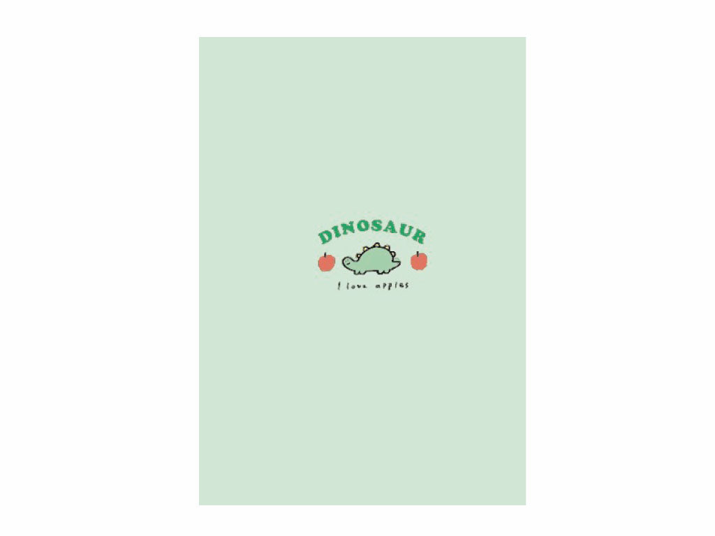 Notebook B6 Grid 3mm Dinosaur