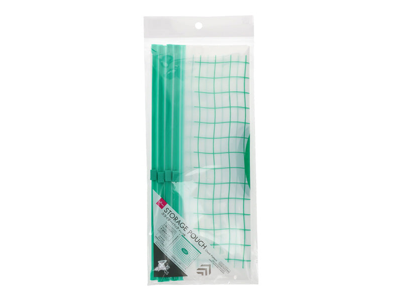 Storage Pouch with Gusset Check Pattern