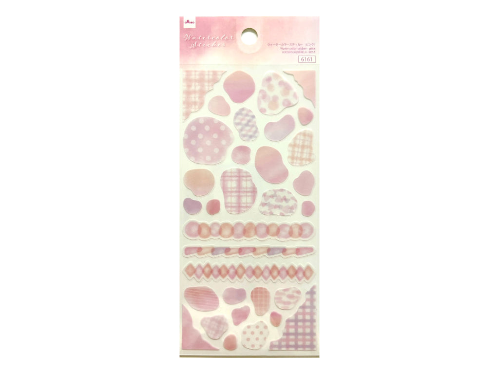 Water Color Sticker Pink