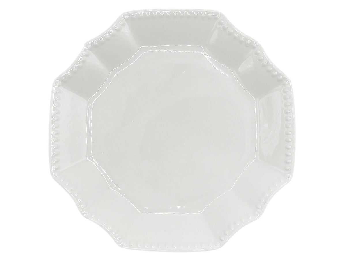 Plate White Frame Octagon 15cm