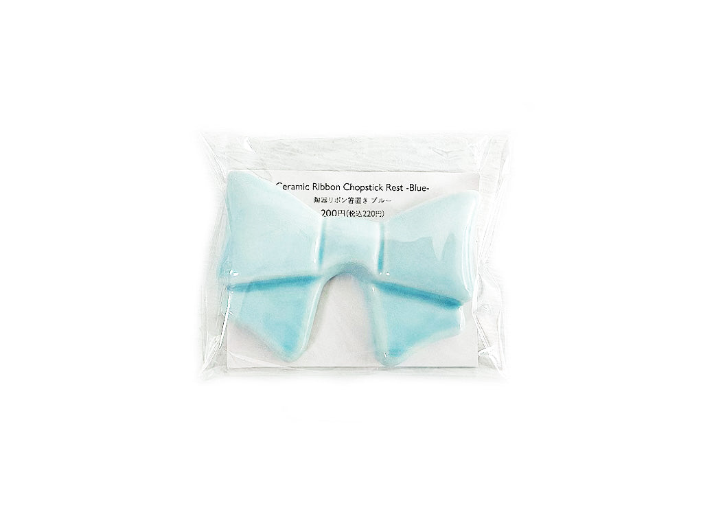 Ceramic Ribbon Chopstick Rest Blue