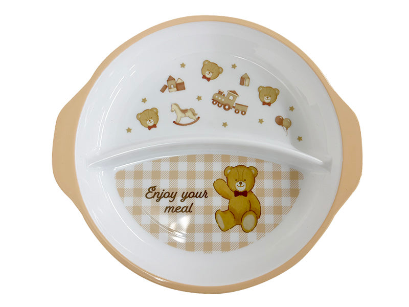 Microwave Safe Tableware Compartment Plate Bear