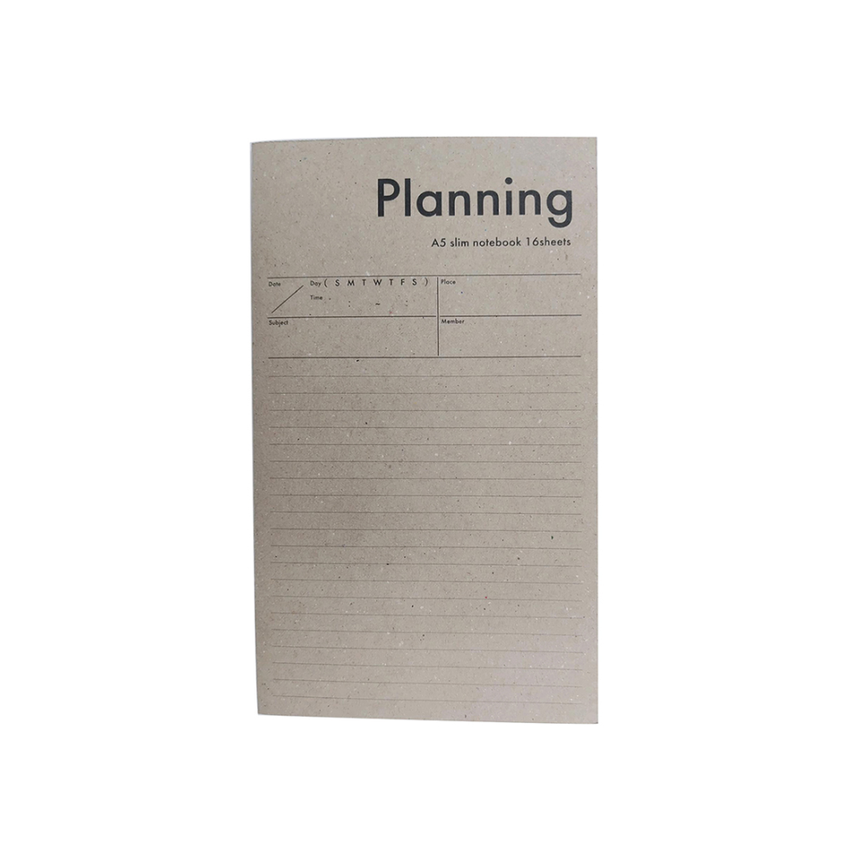 Planning Notebook A5 Slim 32 Pages Beige