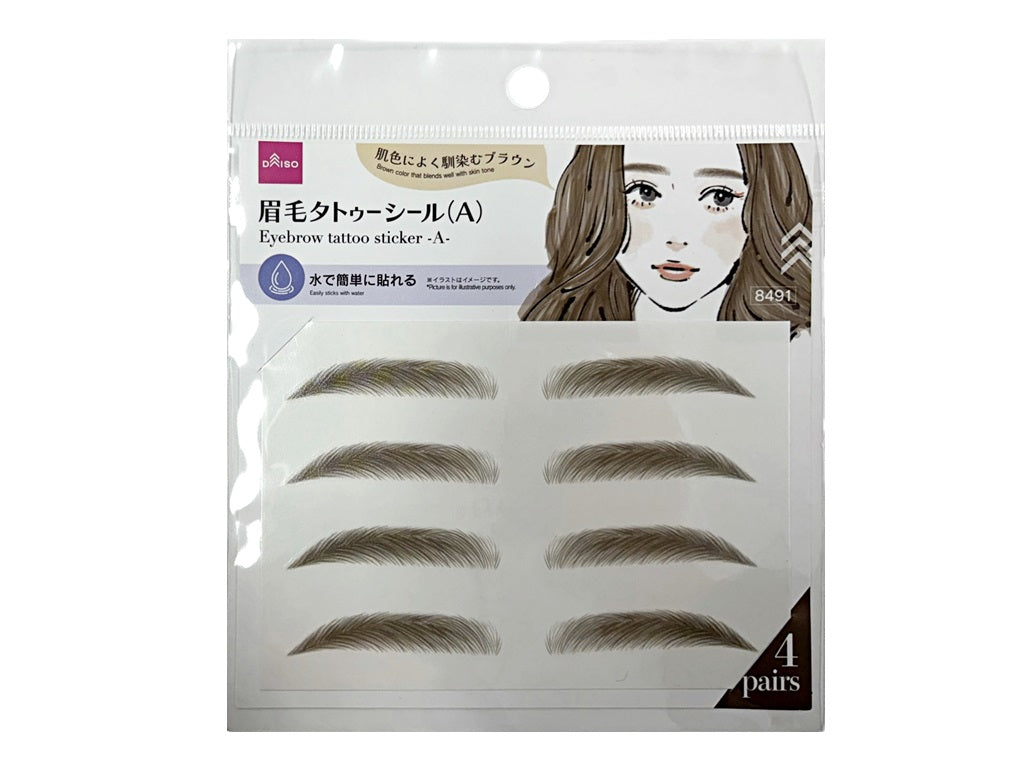 Eyebrow Tattoo Sticker A