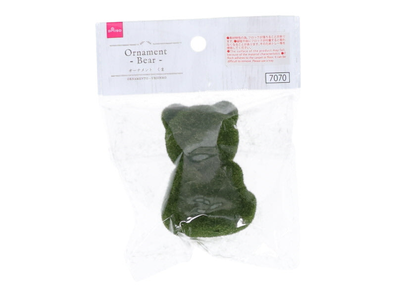 Fake Moss Ornament Bear