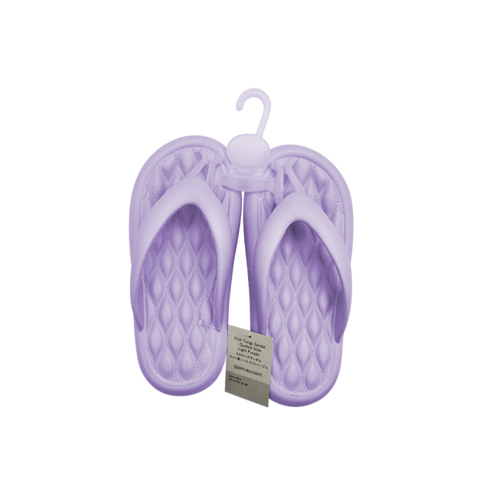 EVA Tongs Sandal EU 35-38 Quilted Sole Light Purple