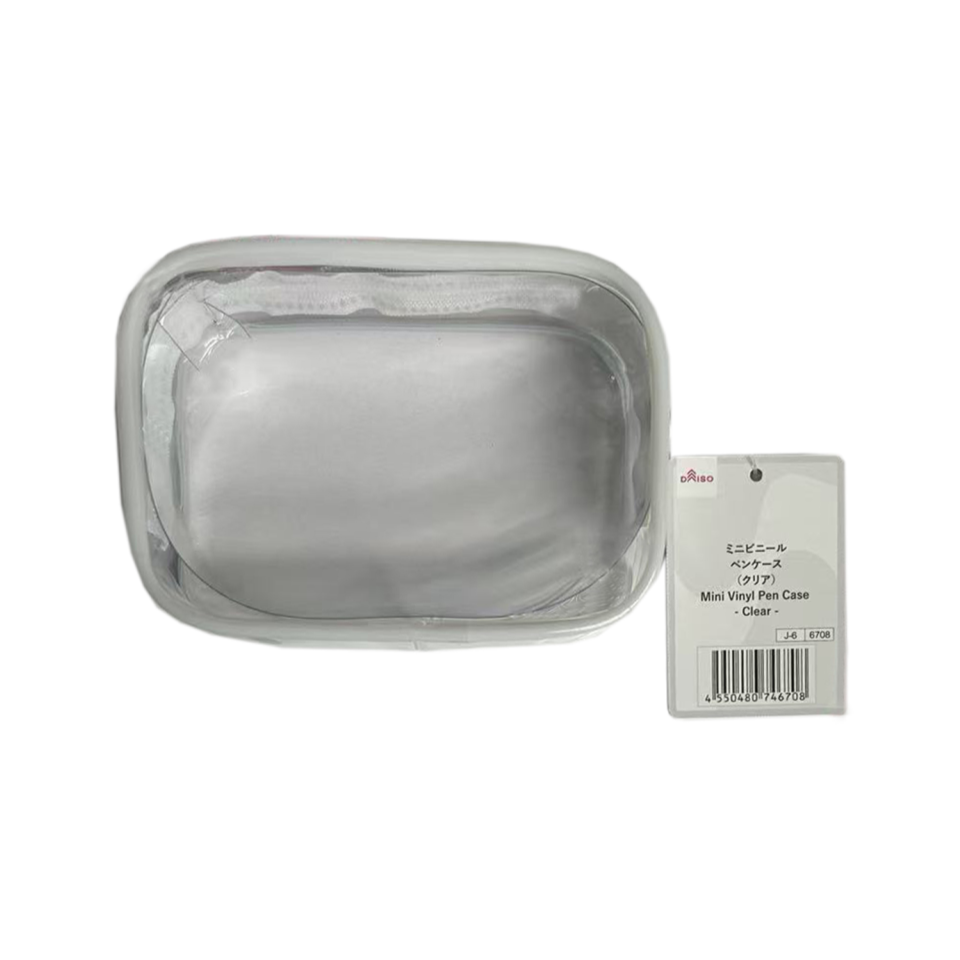 Mini Vinyl Pen Case Clear