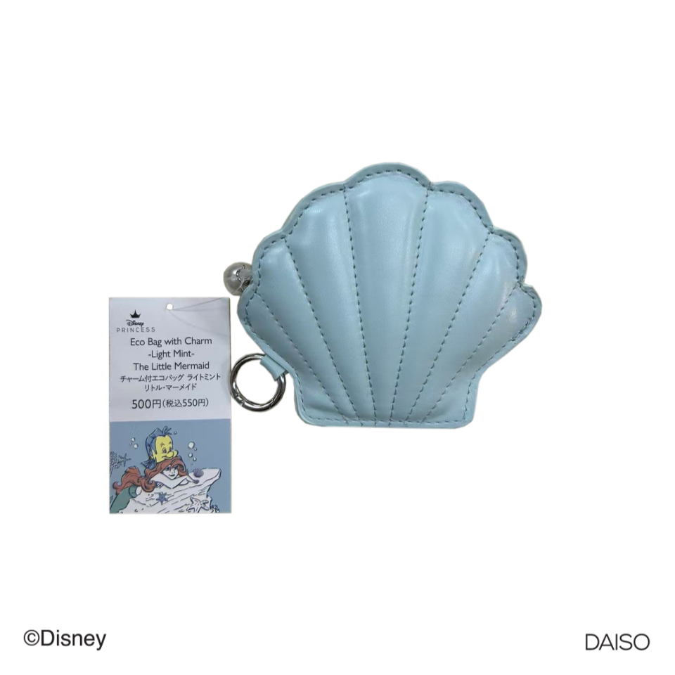 Eco Bag With Charm Light Mint The Little Mermaid