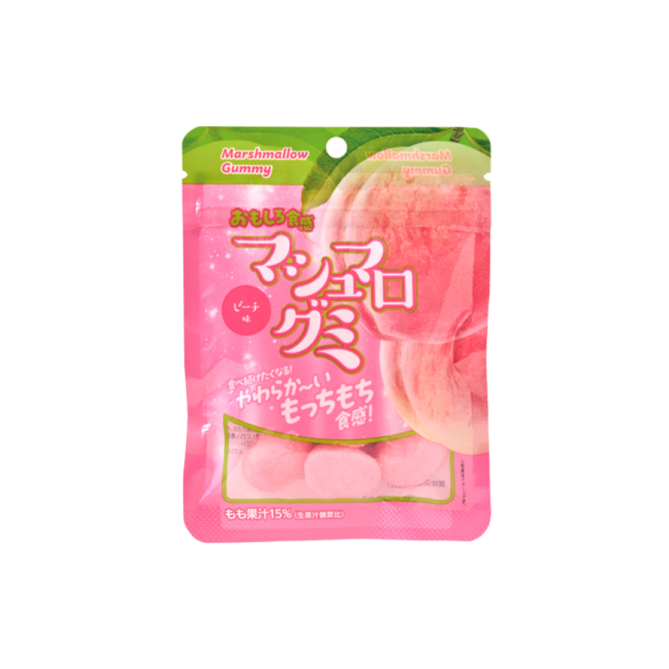 First Japan Marshmallow Gummies Peach Flavor 40g