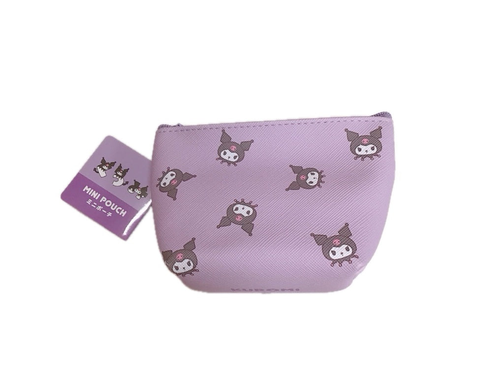 Mini Pouch Boat Shape Kuromi Lettering