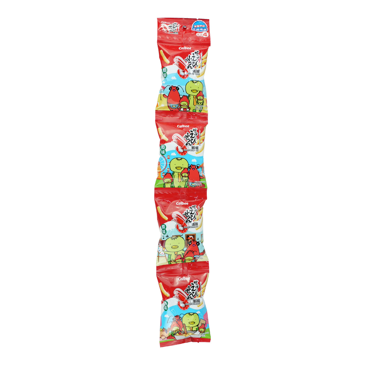 Calbee Prawn Crackers Original Flavor 4packs