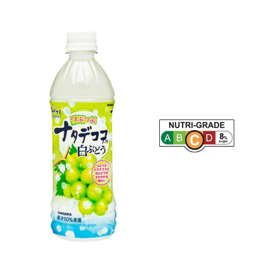 White Grapes Drink with Nata de coco Grains 500ml