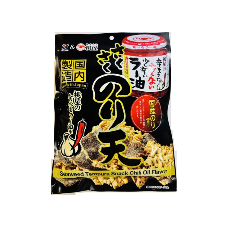 300YEN YAMAEISHOKUHIN Seaweed Tempura Snack Chili Oil Flavor 65g
