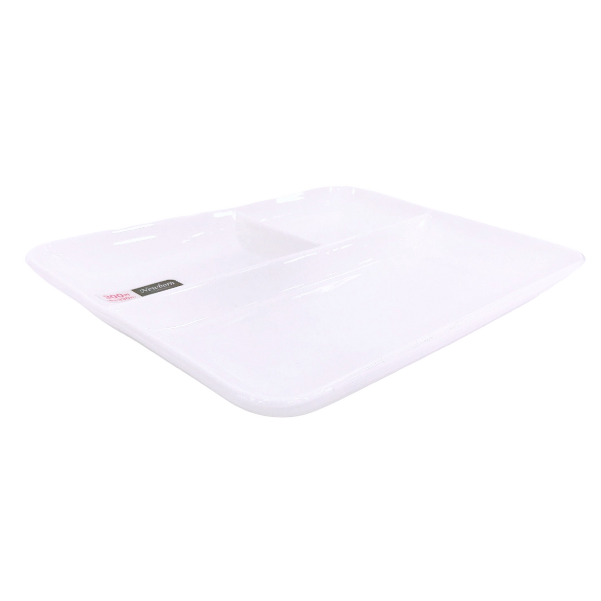 WHITE LUNCH PLATE