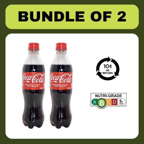 [BCRS] [Bundle of 2] Coke Original 500ml