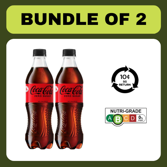[BCRS] [Bundle of 2] Coke Zero 500ml