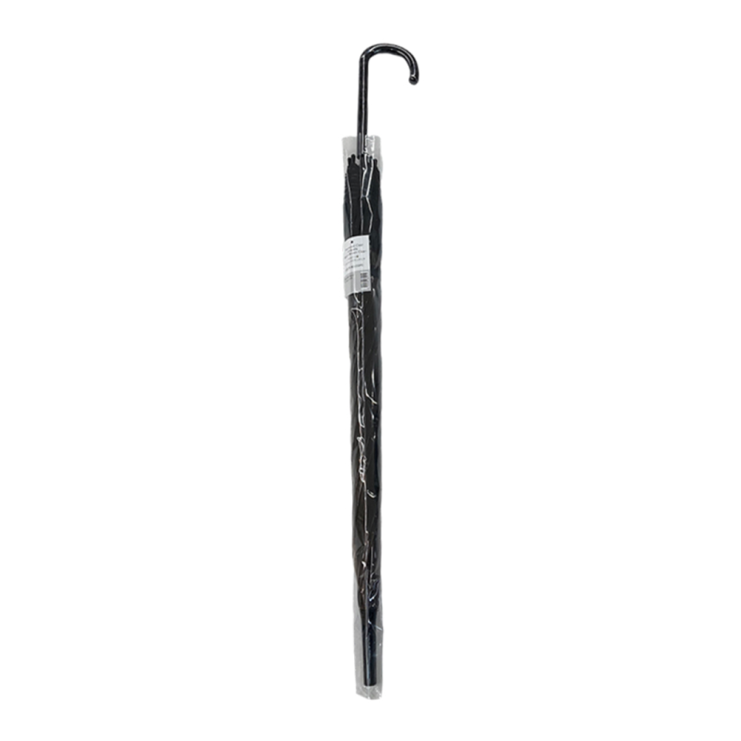 Two Toned Clear Umbrella Black x Brown Clear