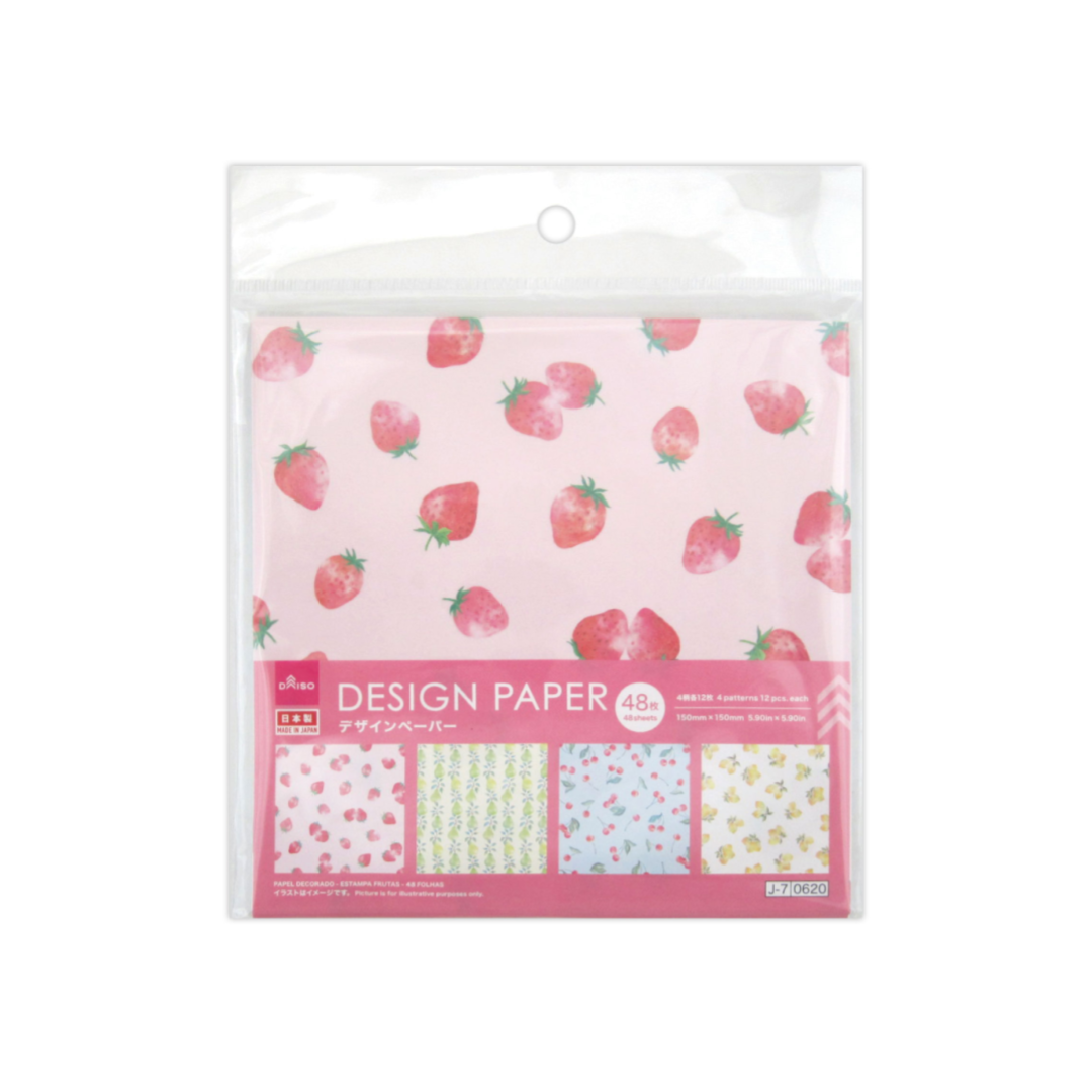 Decorative Paper Fruit Design 48 Sheets