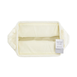 Embossed Storage Square White